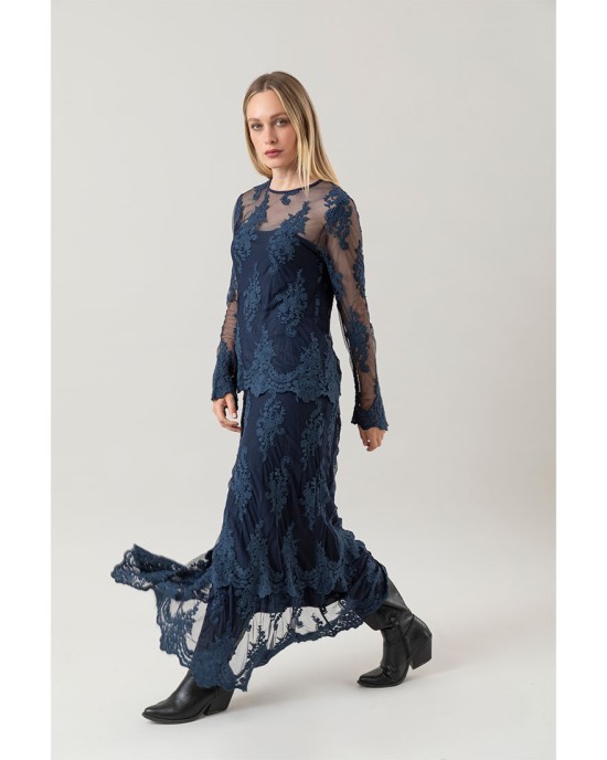 Blusa Agata Blu Notte