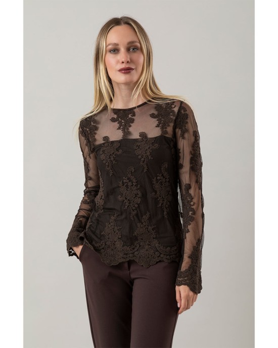 Blusa Agata Cioccolato