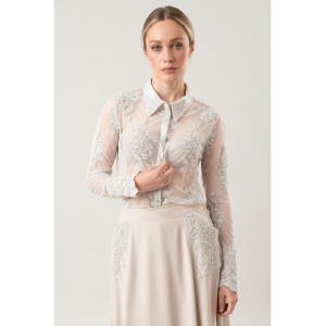 Camicia Fleurette Argilla