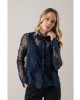 Camicia Fleurette Blu Notte