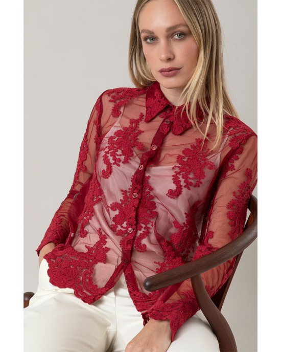 Camicia Fleurette Mosto