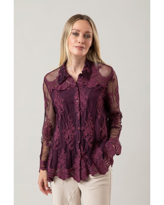 Camicia Over Parisienne Amarone