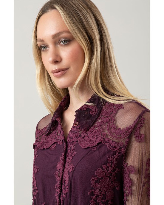 Camicia Over Parisienne Amarone