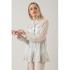 Camicia Over Parisienne Argilla
