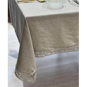 CHEZ MOI Tovaglia Pizzo Origami Mousse 150 x 270 cm