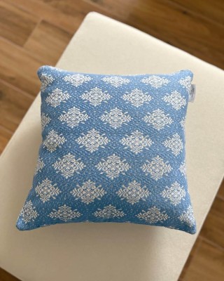 Cuscino Sardo Pistoccu Jacquard Azzurro