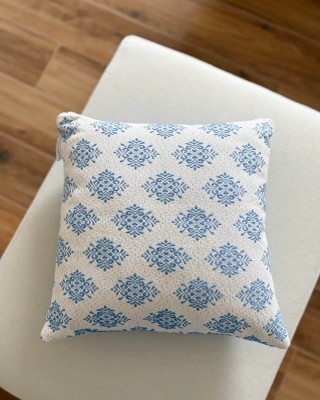 Cuscino Sardo Pistoccu Jacquard Azzurro